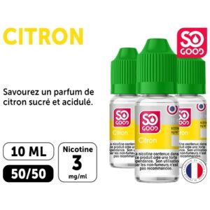 SO GOOD CITRON 10 ML 03 MG ML (boite de3)