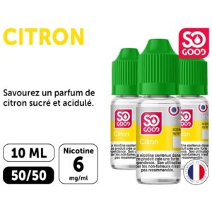 SO GOOD CITRON 10 ML 06 MG ML (boite de3)