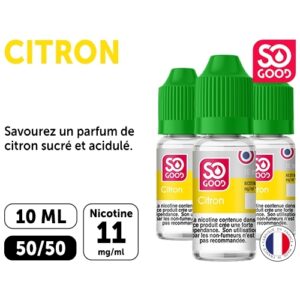 SO GOOD CITRON 10 ML 11 MG ML (boite de3)