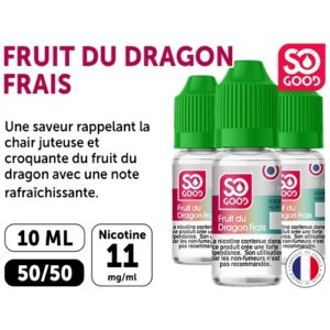 SO GOOD FRUITS DRAGON FRAIS  10 ML 11 MG ML (BTE3)