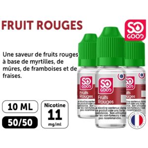 SO GOOD FRUITS ROUGES 10 ML 11 MG ML (BTE3)