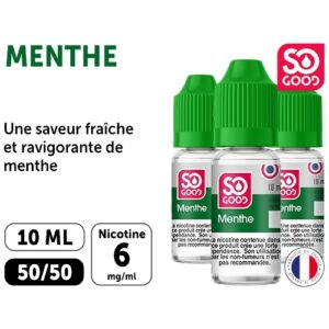 SO GOOD MENTHE  10 ML 06 MG ML (BTE3)