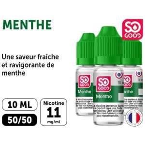 SO GOOD MENTHE  10 ML 11 MG ML (BTE3)