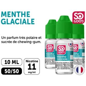 SO GOOD MENTHE GLACIALE 10 ML 11 MG ML (BTE3)