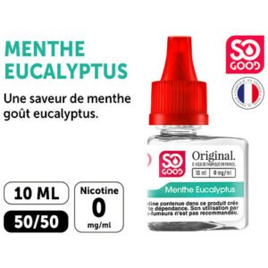 SO GOOD P 10ml ‘MENTHE EUCALYPTUS’ NIC. 00mg