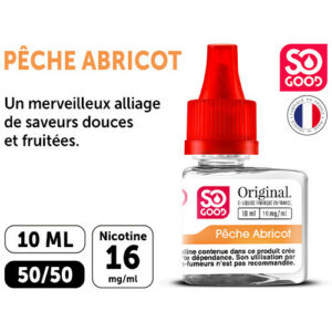 SO GOOD P. 10ml ‘PECHE ABRICOT’ NICOTINE 16mg