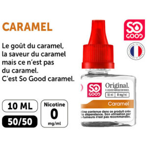 SO GOOD PREMIUM 10ml ‘CARAMEL’ NICOTINE 00mg