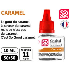 SO GOOD PREMIUM 10ml ‘CARAMEL’ NICOTINE 11mg
