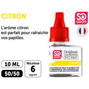 SO GOOD PREMIUM 10ml ‘CITRON’ NICOTINE 06mg