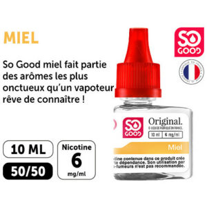 SO GOOD PREMIUM 10ml ‘MIEL’ NICOTINE 06mg