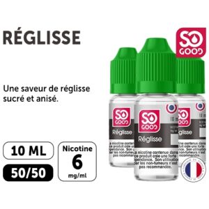 SO GOOD REGLISSE 10 ML 06 MG ML (BTE3)