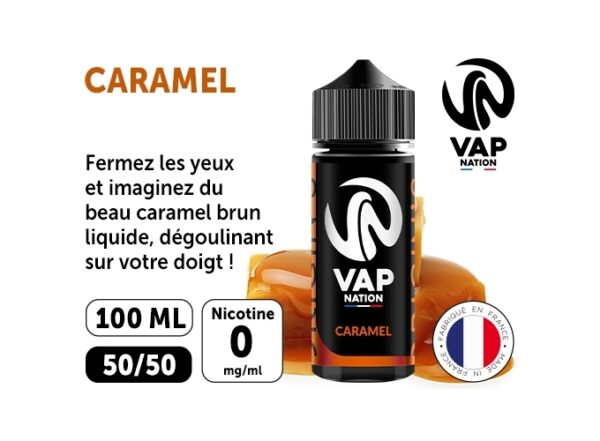 VAP NATION 100ml CARAMEL 00 MG ML