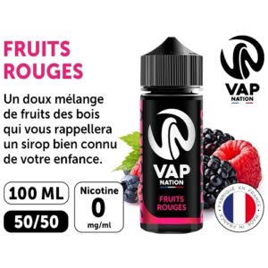 VAP NATION 100ml FRUITS ROUGES 00 MG