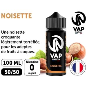 VAP NATION 100ml NOISETTE 00MG