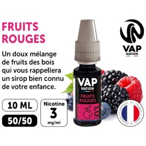 VAP NATION 10ml  FRUITS ROUGES 03MG