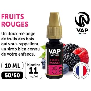 VAP NATION 10ml  FRUITS ROUGES 11MG