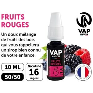 VAP NATION 10ml  FRUITS ROUGES 16MG