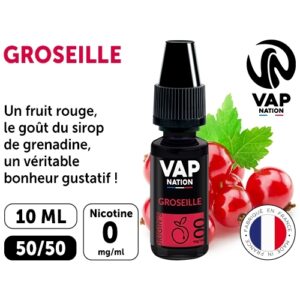 VAP NATION 10ml GROSEILLE 00 MG ML