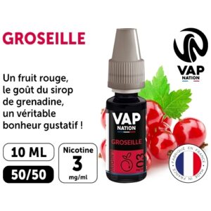 VAP NATION 10ml GROSEILLE 03 MG ML
