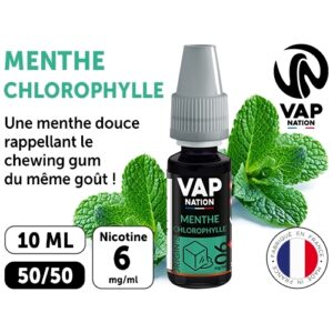 VAP NATION 10ml  MENTHE CHLOROPHYLLE 06MG