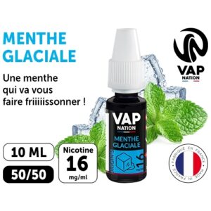 VAP NATION 10ml  MENTHE GLACIALE 16MG