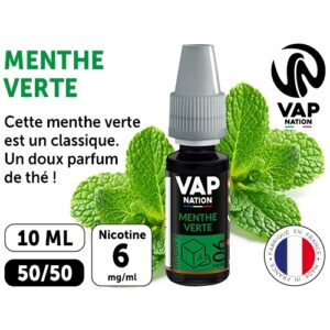 VAP NATION 10ml  MENTHE VERTE 06MG