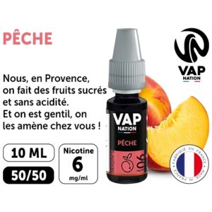 VAP NATION 10ml PECHE 06 MG ML