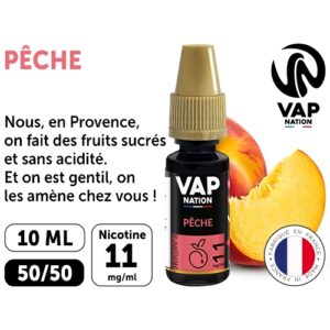 VAP NATION 10ml PECHE 11 MG ML