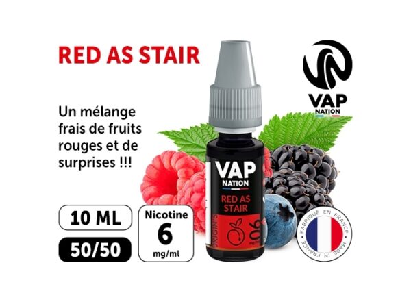 VAP NATION 10ml RED AS STAIR 06 MG