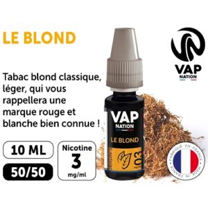 VAP NATION 10ml  TABAC BLOND 03 MG