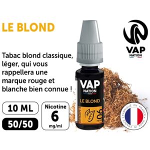 VAP NATION 10ml  TABAC BLOND 06 MG