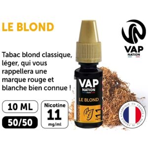 VAP NATION 10ml  TABAC BLOND 11 MG