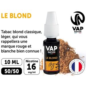 VAP NATION 10ml  TABAC BLOND 16 MG