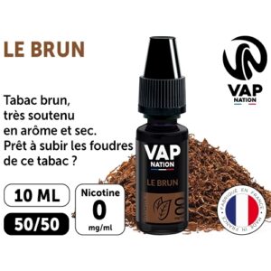 VAP NATION 10ml TABAC BRUN 00 MG