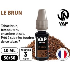 VAP NATION 10ml  TABAC BRUN 03 MG