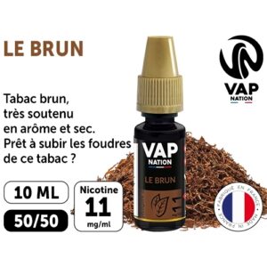 VAP NATION 10ml  TABAC BRUN 11 MG