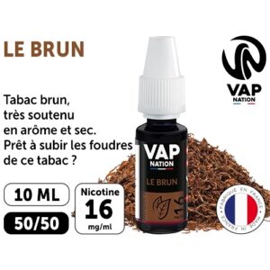 VAP NATION 10ml  TABAC BRUN 16 MG