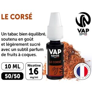 VAP NATION 10ml  TABAC CORSE 16 MG