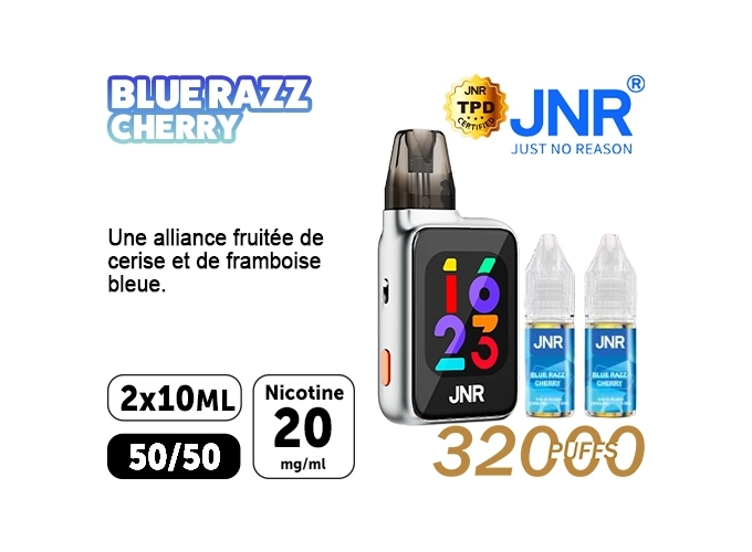 JNR FLUX PRO 32K BLUE RAZZ CHERRY 20 MG