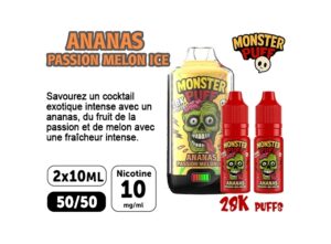 KIT MONSTER 28K ANANAS PASSION MELON 10 MG