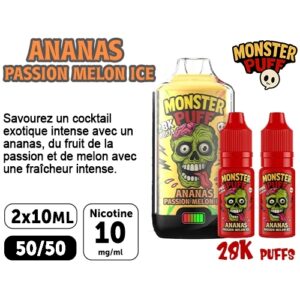 KIT MONSTER 28K ANANAS PASSION MELON 10 MG