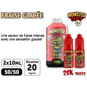 KIT MONSTER 28K FRAISE GLACÉE 20 MG