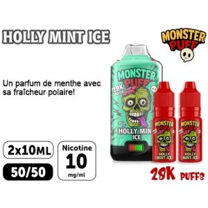 KIT MONSTER 28K HOLLY MINT ICE 10 MG