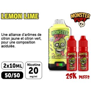 KIT MONSTER 28K LEMON LIME 20 MG