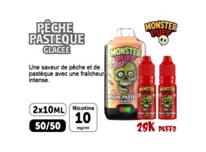 KIT MONSTER 28K PECHE PASTEQUE GLACEE 10 MG