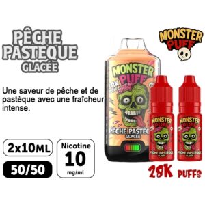 KIT MONSTER 28K PECHE PASTEQUE GLACEE 10 MG