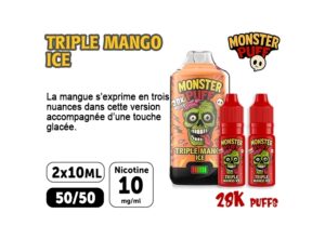 KIT MONSTER 28K TRIPLE MANGO ICE 10 MG