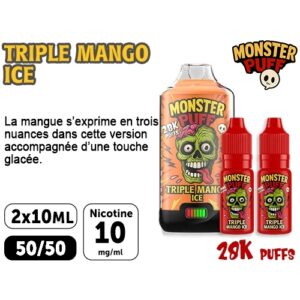KIT MONSTER 28K TRIPLE MANGO ICE 10 MG